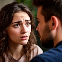 На фото женское лицо выражает разочарование