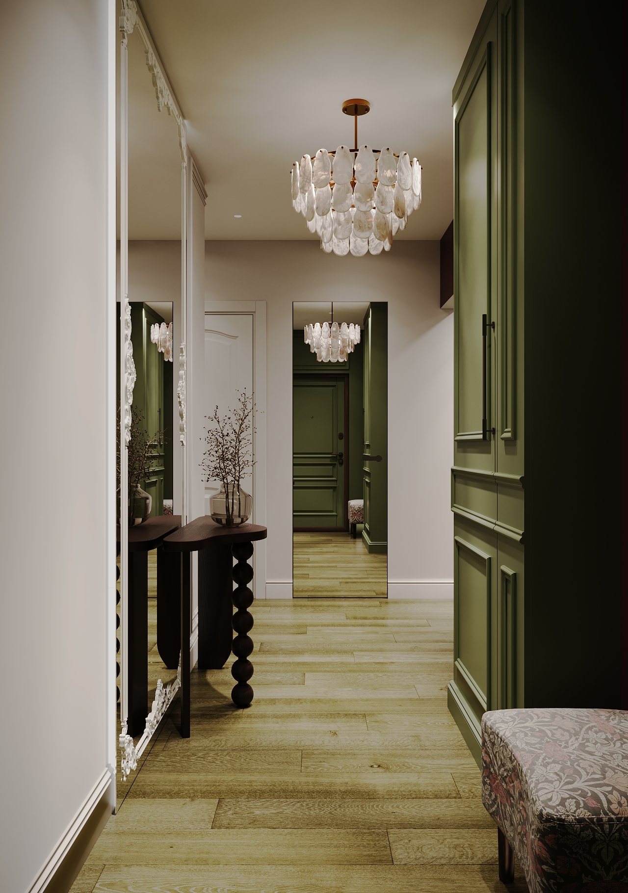 красивая прихожая в маленькой квартире