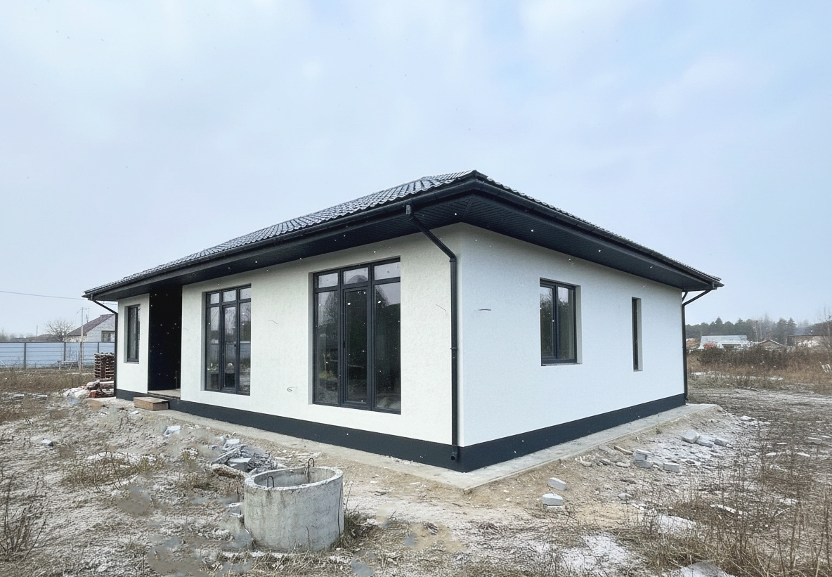 Готовый дом из газобетона