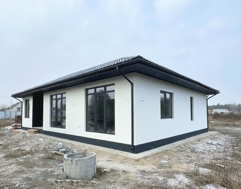 Готовый дом из газобетона