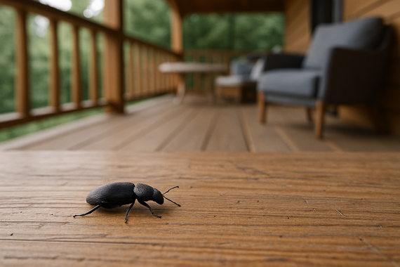 Жук на веранде