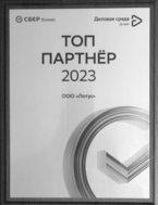 ООО Лотус топ партнер Сбера и Деловой среды 2023 год