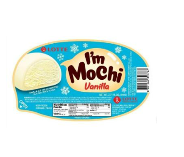Мороженое I`m Mochi ванильное 80 мл. Южная Корея дистрибьютер корейского мороженого Гермиона