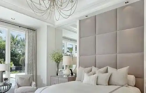 Мягкие панели квадратной формы из ткани