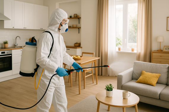 Дезинфекция кухни-гостиной