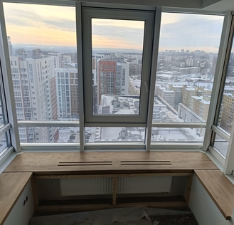 Изготовление подоконников из натурального дуба на заказ в Уфе от компании ЭкоМассивУфа