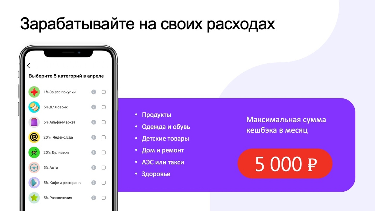 Дебетовая карта Альфа-Банка «Для своих»