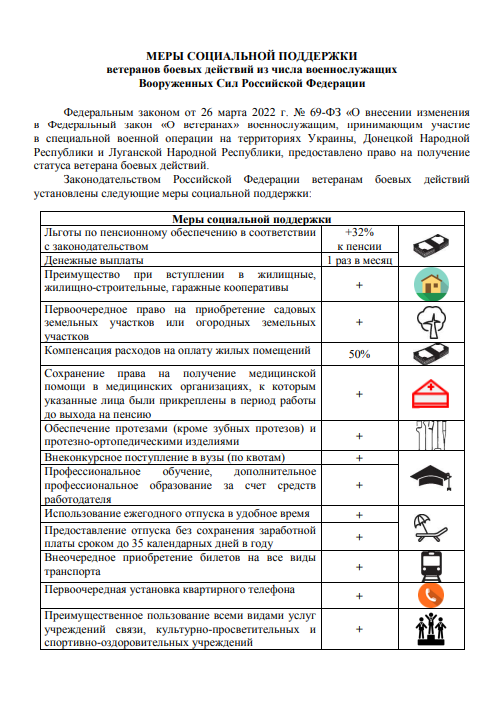 Социальные выплаты и льготы