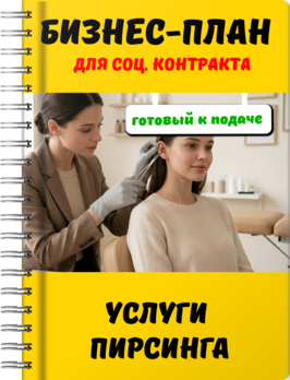 Бизнес-план для социального контракта - Услуги пирсинга