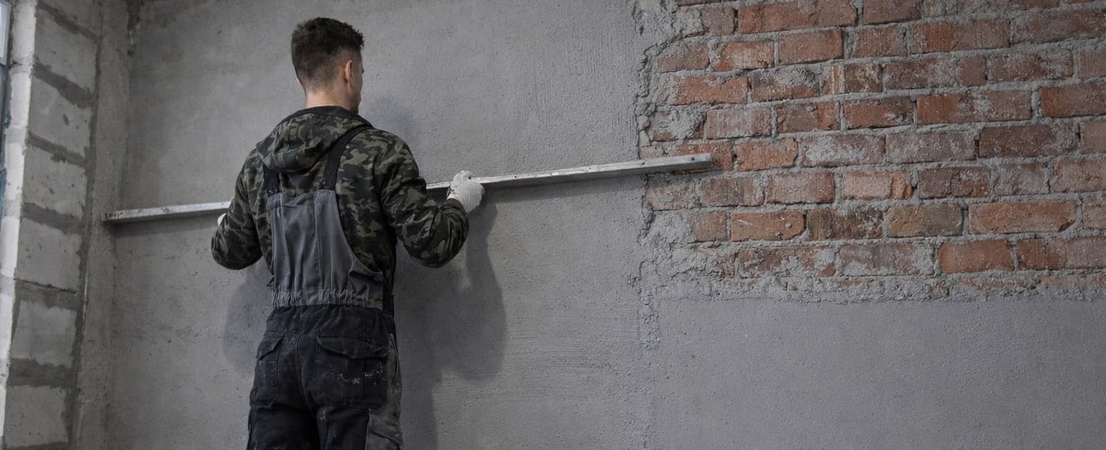 нанесение штукатурки