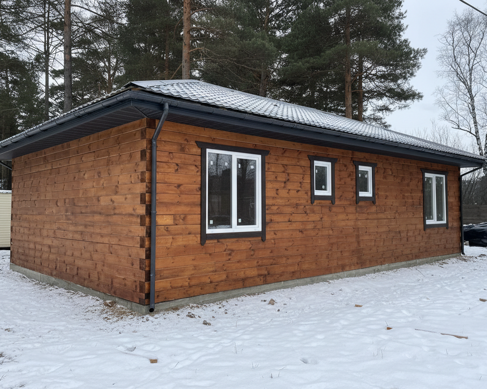 Готовый дом из газобетона