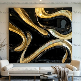 Картина из коллекции Натальи Жуковой " Black Gold Pearl "