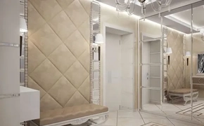 Купить мягкие стеновые панели в прихожую на заказ - МСП 44