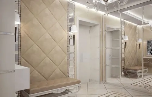 Купить мягкие стеновые панели в прихожую на заказ - МСП 44