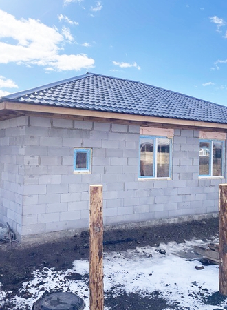 Готовый дом из газобетона