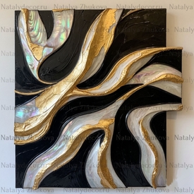 Картина из коллекции Натальи Жуковой " Black Gold Pearl "