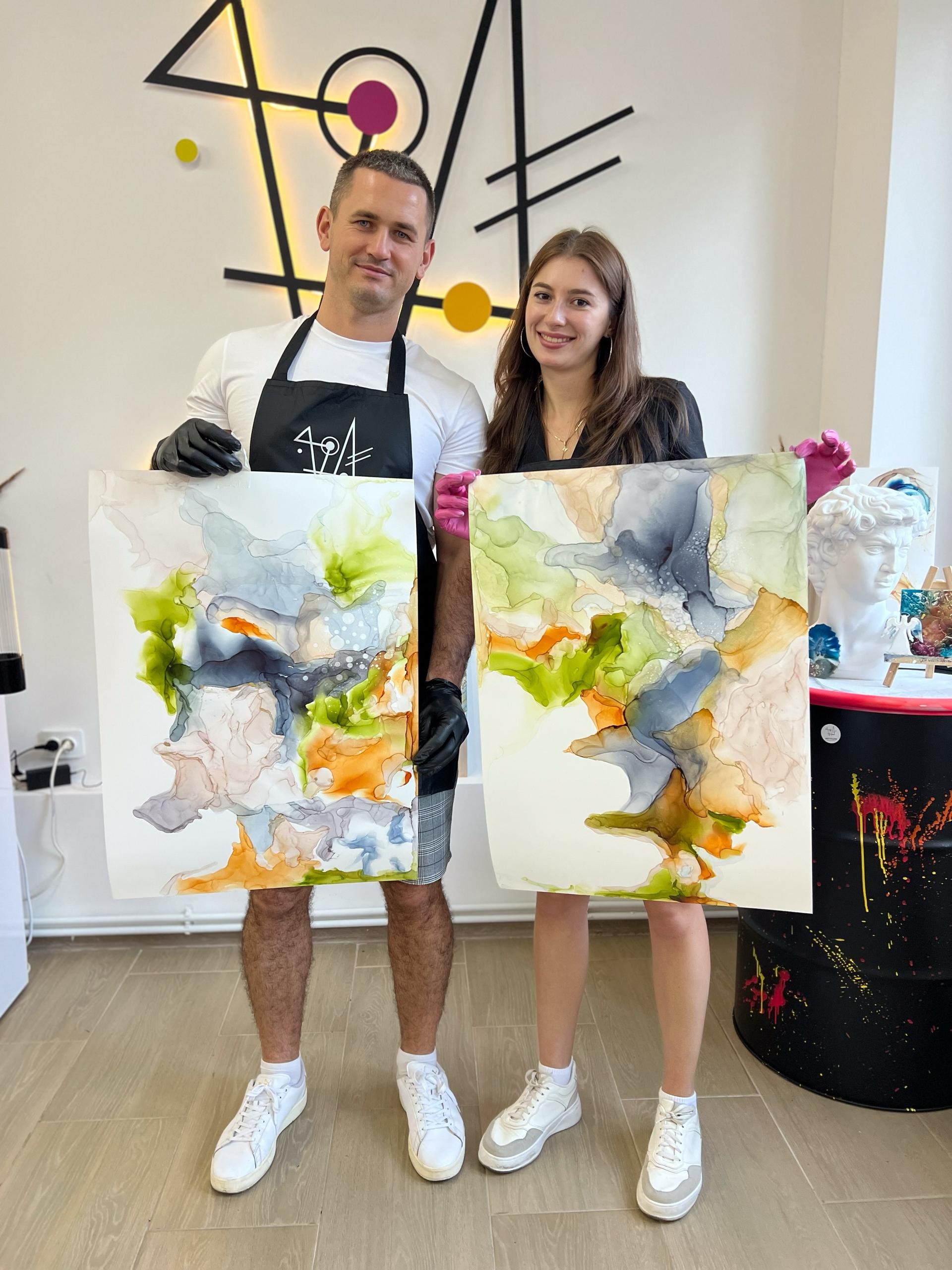 Муж с женой посетили наши арт-свидания в Белгороде  ARTYFLOW 