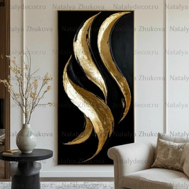 Картина из коллекции Натальи Жуковой " Black Gold Pearl "
