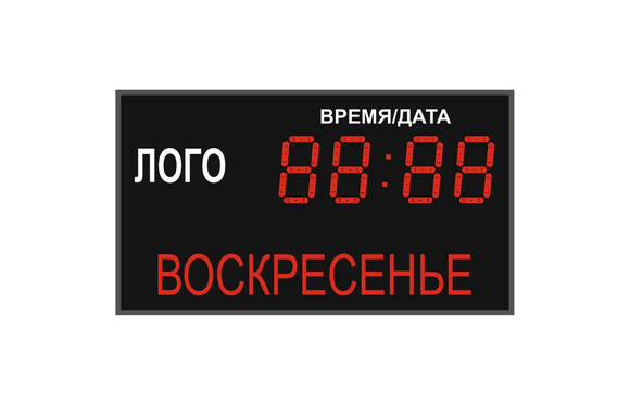 Светодиодное табло для хоккея 135х85_15х4_10х25S128х16