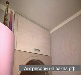 Фотография №19 Антресоль с дверцей на подъемном механизме клок 