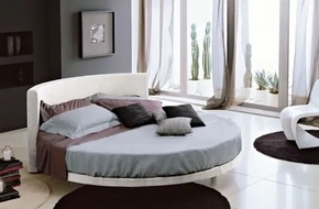 Купить круглую кровать на заказ Милан 61