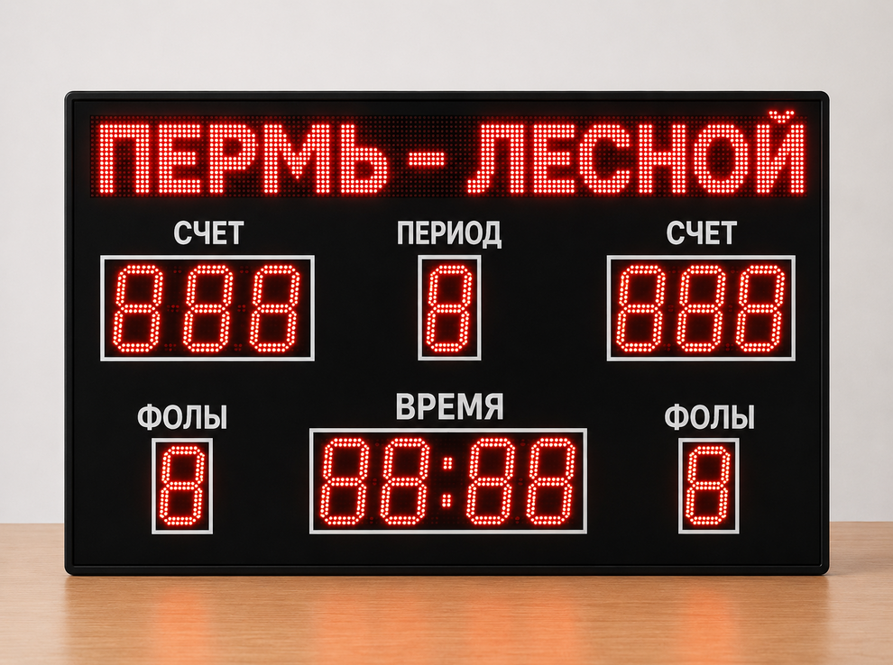 Светодиодное табло для баскетбола 135х80_15х10_13х3S128х16P10хF6