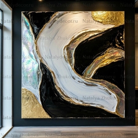 Картина из коллекции Натальи Жуковой " Black Gold Pearl "
