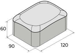 Форма плитки Старый город 120х90х60мм