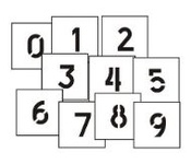 трафарет Цифры