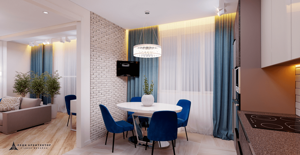 Дизайн современной кухни в ЖК Казансу