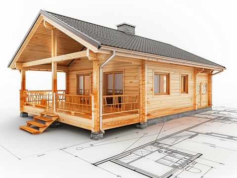 Готовая каркасно-щитовая дача с верандой и фасадной отделкой в Волжском Волгоградской области