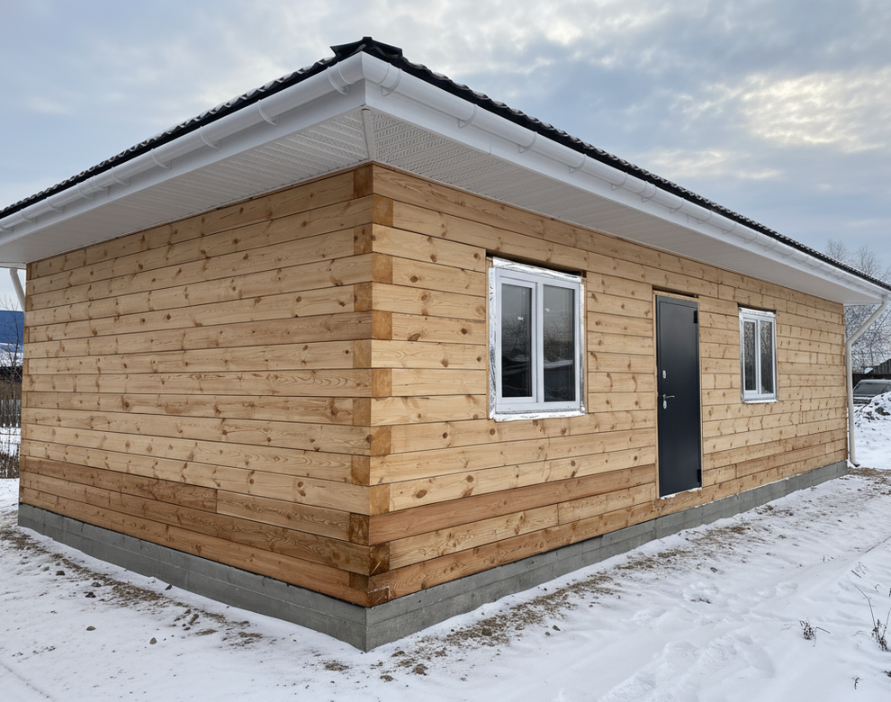 Готовый дом из газобетона