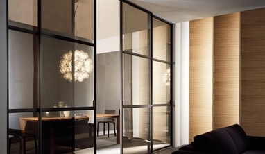 Пример межкомнатных перегородок в интерьере