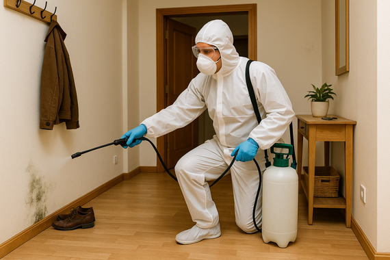 Дезинфекция коридора от грибка