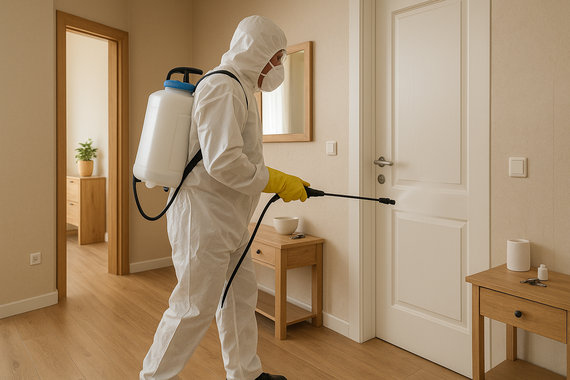 Дезинфекция коридора