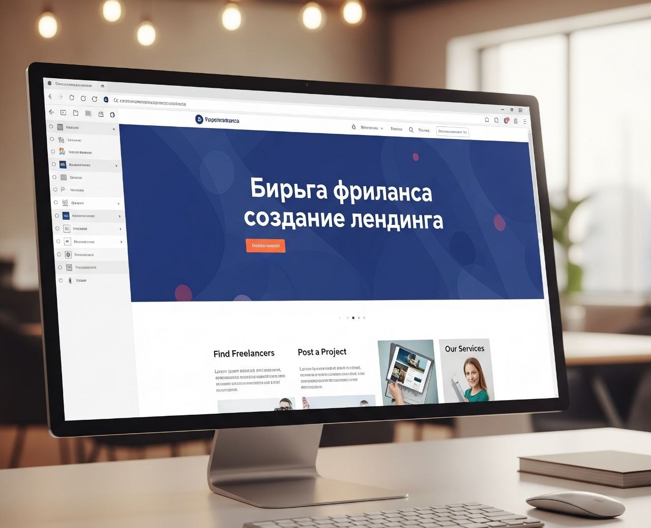 биржа фриланса создание лендинга