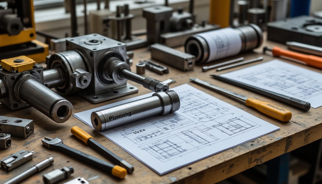 Заготовка в рабочей зоне станка