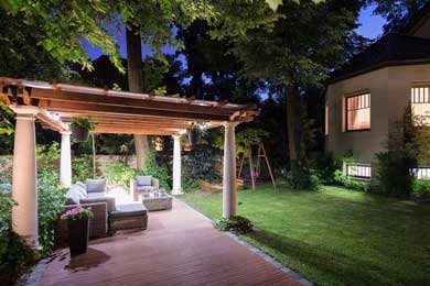 Montaj iluminat exterior pentru cafenele și terase în Chișinău, Anenii Noi, Moldova – comandă, preț 