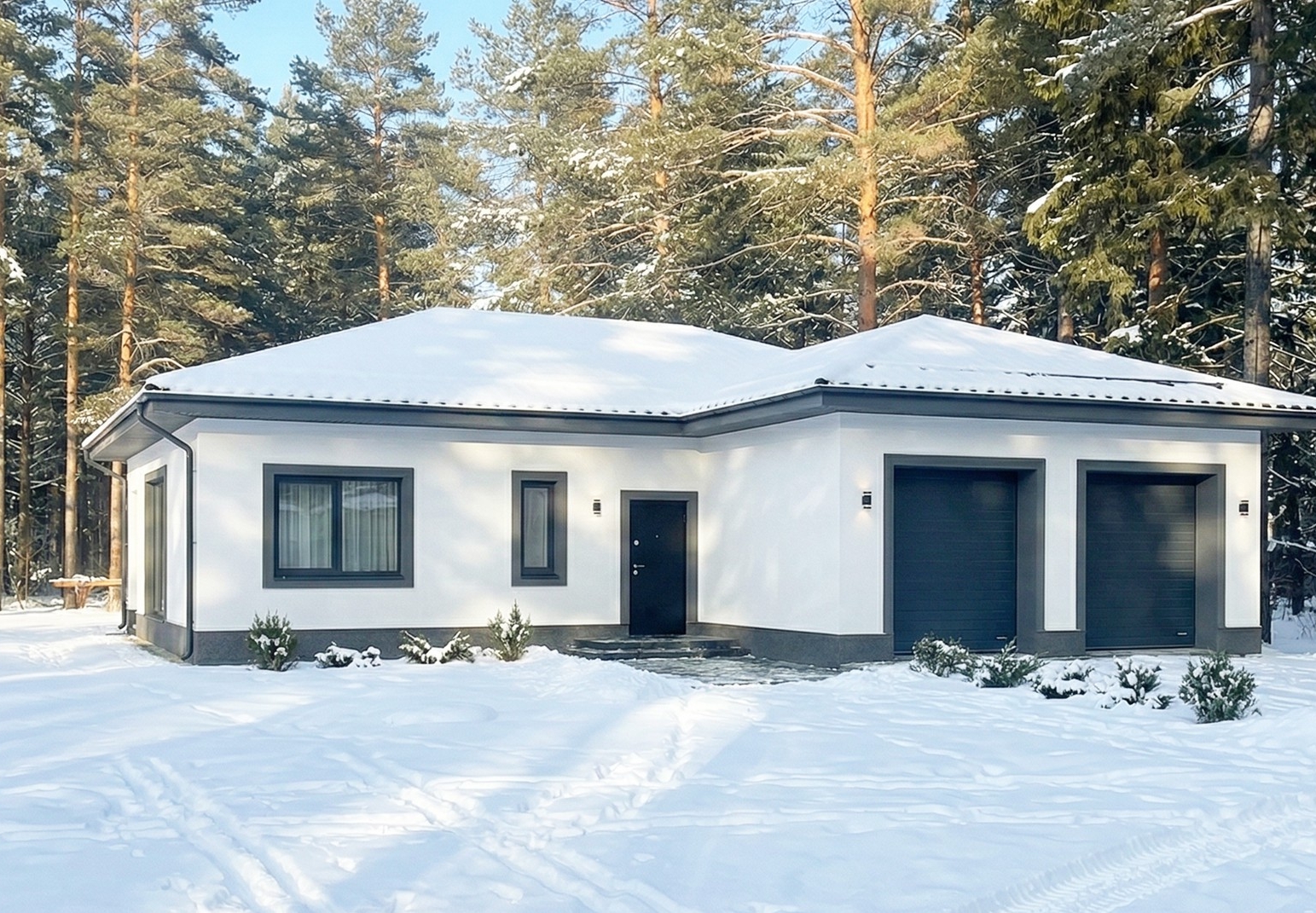 Готовый дом из газобетона