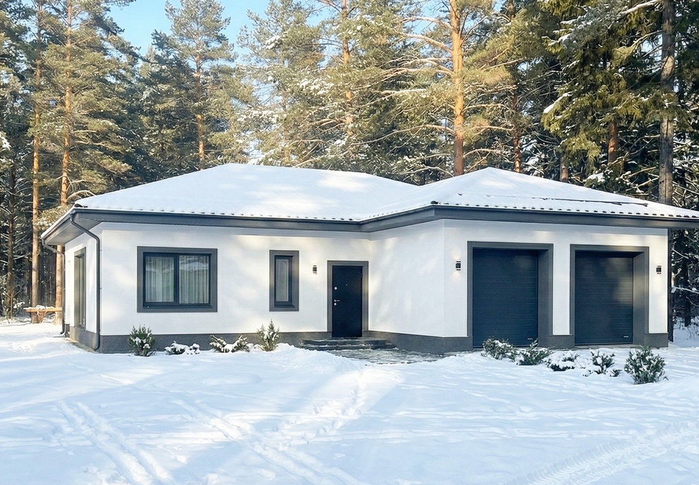 Готовый дом из газобетона