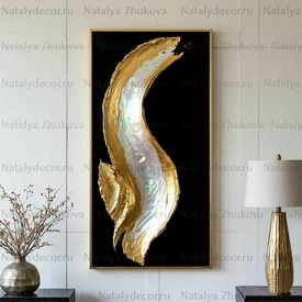 Картина из коллекции Натальи Жуковой " Black Gold Pearl "