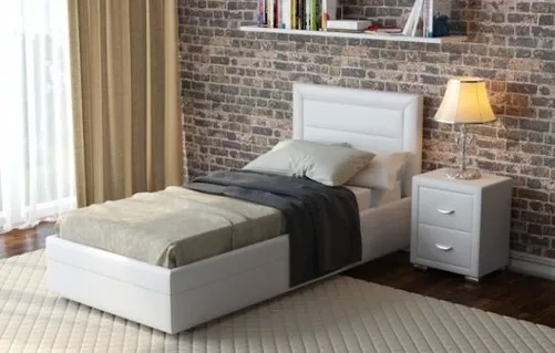 Купить односпальную кровать на заказ Милан 37