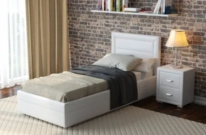 Купить односпальную кровать на заказ Милан 37