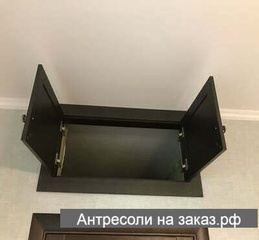 Фотография №4 Антресоль с дверцами МДФ рамка (глухая) цвет венге открытые