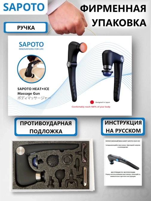 Брендированная упаковка с ручкой для транчпортировки , противоударная подложка инструкция на русском