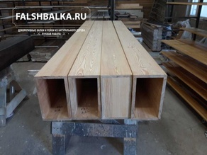 некрашенные фальшбалки из лиственницы