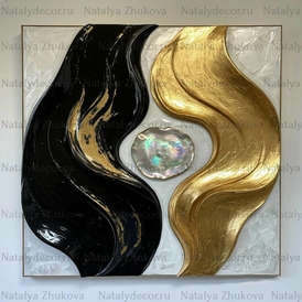 Картина из коллекции Натальи Жуковой " Black Gold Pearl "