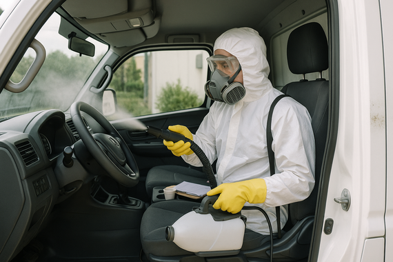 Дезинфекция авто внутри