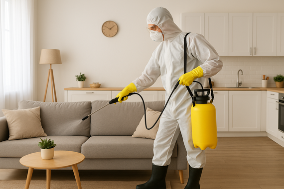 Дезинфекция кухни-гостиной