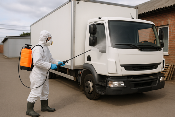 Дезинфекция грузовика